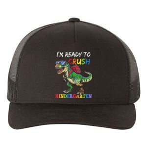 IM Ready To Crush Kindergarten Dinosaur 1st Day Of School Yupoong Adult 5-Panel Trucker Hat