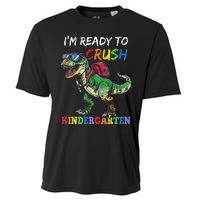 IM Ready To Crush Kindergarten Dinosaur 1st Day Of School Cooling Performance Crew T-Shirt