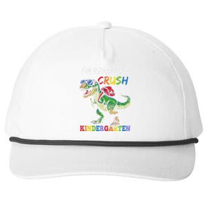 IM Ready To Crush Kindergarten Dinosaur 1st Day Of School Snapback Five-Panel Rope Hat