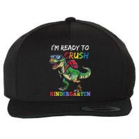 IM Ready To Crush Kindergarten Dinosaur 1st Day Of School Wool Snapback Cap