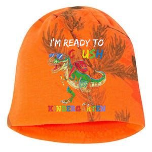 IM Ready To Crush Kindergarten Dinosaur 1st Day Of School Kati - Camo Knit Beanie