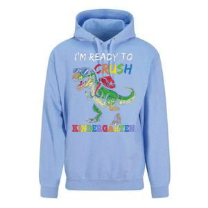 IM Ready To Crush Kindergarten Dinosaur 1st Day Of School Unisex Surf Hoodie