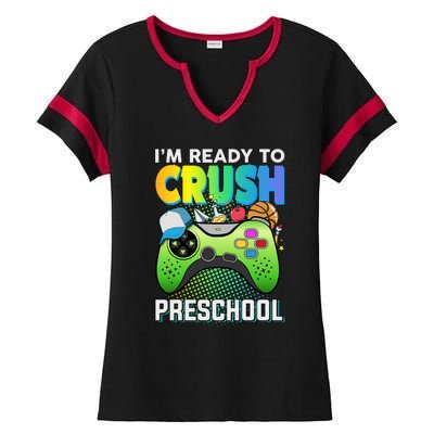 Im Ready To Crush Preschool Back To School Video Game Boy Gift Ladies Halftime Notch Neck Tee