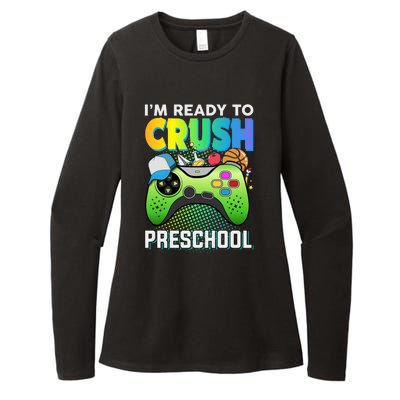 Im Ready To Crush Preschool Back To School Video Game Boy Gift Womens CVC Long Sleeve Shirt