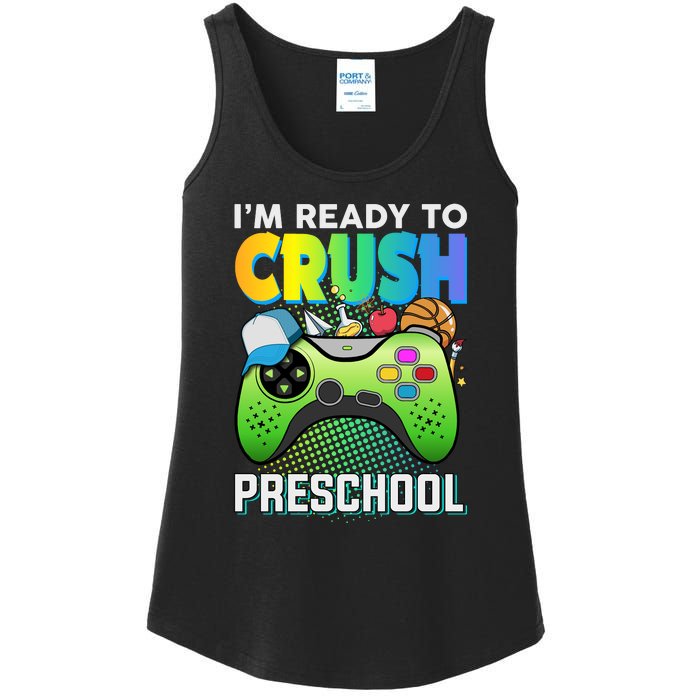 Im Ready To Crush Preschool Back To School Video Game Boy Gift Ladies Essential Tank