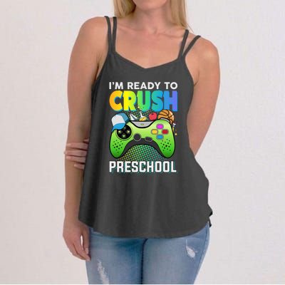 Im Ready To Crush Preschool Back To School Video Game Boy Gift Women's Strappy Tank