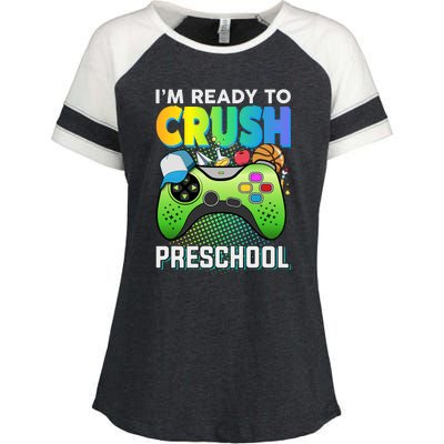 Im Ready To Crush Preschool Back To School Video Game Boy Gift Enza Ladies Jersey Colorblock Tee