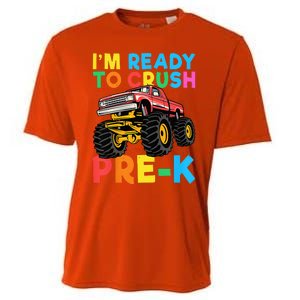 Im Ready To Crush PreK First Day Monster Truck Cooling Performance Crew T-Shirt