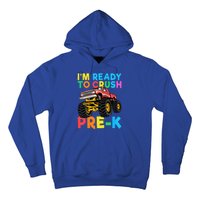 Im Ready To Crush PreK First Day Monster Truck Hoodie