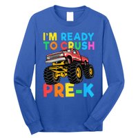 Im Ready To Crush PreK First Day Monster Truck Long Sleeve Shirt