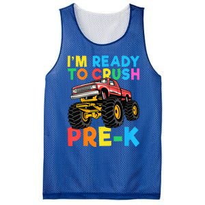 Im Ready To Crush PreK First Day Monster Truck Mesh Reversible Basketball Jersey Tank