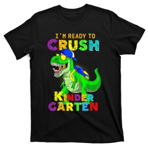 I'm Ready To Crush Kindergarten Back To School Dinosaur Tee T-Shirt