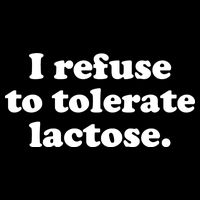 I Refuse To Tolerate Lactose Funny Lactose Intolerant Drawstring Bag