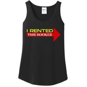 I Rented This Hooker Funny Offensive Saying Ladies Essential Tank