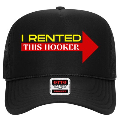I Rented This Hooker Funny Offensive Saying Hat