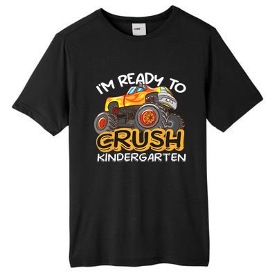 Im Ready To Crush Kindergarten Dinosaur First Day Of School Tall Fusion ChromaSoft Performance T-Shirt