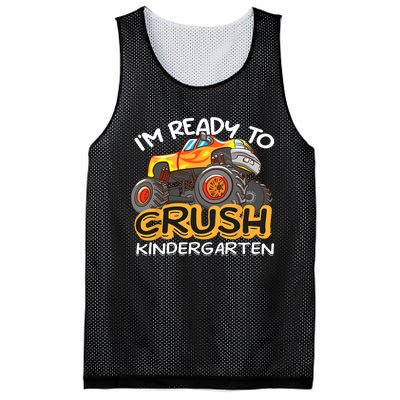 Im Ready To Crush Kindergarten Dinosaur First Day Of School Mesh Reversible Basketball Jersey Tank