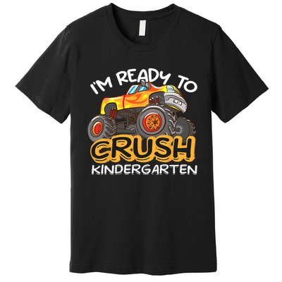 Im Ready To Crush Kindergarten Dinosaur First Day Of School Premium T-Shirt