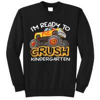 Im Ready To Crush Kindergarten Dinosaur First Day Of School Tall Sweatshirt