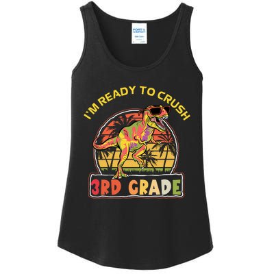 Im Ready To Crush 3rd Grade Dinosaur T Rex Back To School Gift Ladies Essential Tank