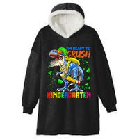 Im Ready To Crush Kindergarten T Rex Dino Holding Pencil Hooded Wearable Blanket