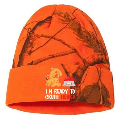 I'm Ready To Crush Hearts Gift Dog Lover Valentines Day Gift Kati Licensed 12" Camo Beanie