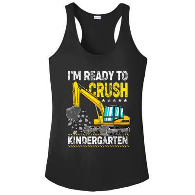 Im Ready To Crush Kindergarten Construction Vehicle Ladies PosiCharge Competitor Racerback Tank