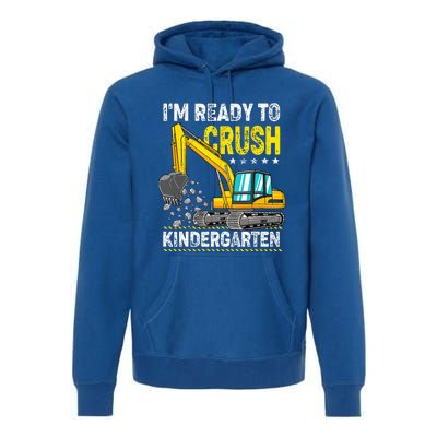 Im Ready To Crush Kindergarten Construction Vehicle Premium Hoodie