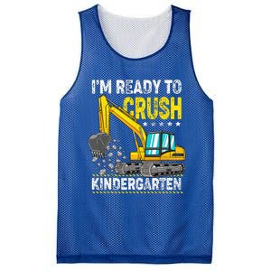 Im Ready To Crush Kindergarten Construction Vehicle Mesh Reversible Basketball Jersey Tank