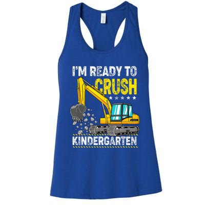 Im Ready To Crush Kindergarten Construction Vehicle Women's Racerback Tank