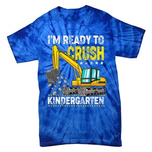 Im Ready To Crush Kindergarten Construction Vehicle Tie-Dye T-Shirt