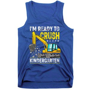 Im Ready To Crush Kindergarten Construction Vehicle Tank Top