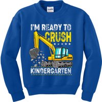 Im Ready To Crush Kindergarten Construction Vehicle Kids Sweatshirt