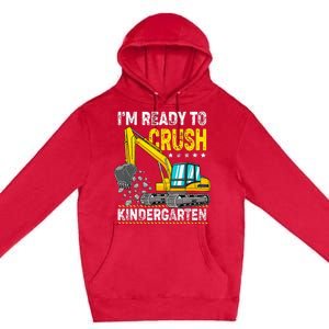 Im Ready To Crush Kindergarten Construction Vehicle Premium Pullover Hoodie