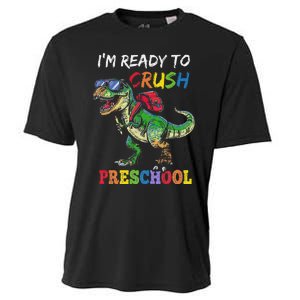 IM Ready To Crush Preschool Dinosaur 1st Day Of School Cooling Performance Crew T-Shirt