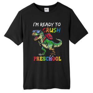 IM Ready To Crush Preschool Dinosaur 1st Day Of School Tall Fusion ChromaSoft Performance T-Shirt