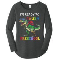 IM Ready To Crush Preschool Dinosaur 1st Day Of School Women's Perfect Tri Tunic Long Sleeve Shirt