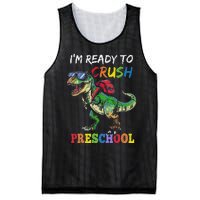 IM Ready To Crush Preschool Dinosaur 1st Day Of School Mesh Reversible Basketball Jersey Tank