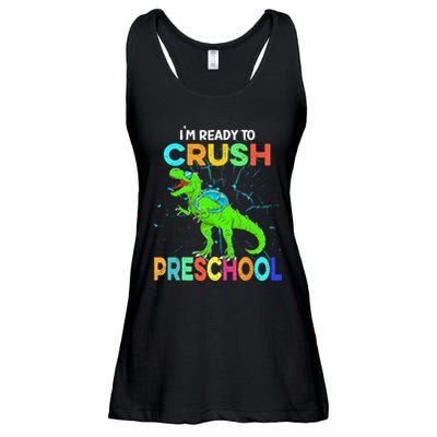 I'm Ready To Crush Preschool Dinosaur Back To School Ladies Essential Flowy Tank