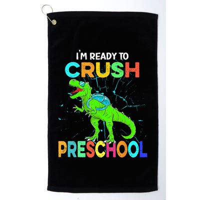 I'm Ready To Crush Preschool Dinosaur Back To School Golf Towel