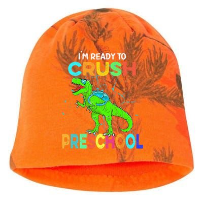 I'm Ready To Crush Preschool Dinosaur Back To School Kati - Camo Knit Beanie