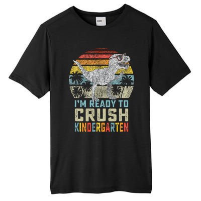 I'm Ready To Crush Kindergarten 1st Day Kinder Dinosaur Tall Fusion ChromaSoft Performance T-Shirt