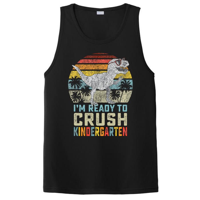 I'm Ready To Crush Kindergarten 1st Day Kinder Dinosaur PosiCharge Competitor Tank