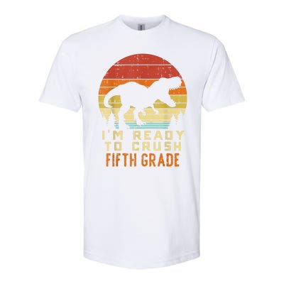 Im Ready To Crush 5th Fifth Grade Dinosaur Back School Boy Softstyle CVC T-Shirt