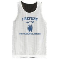 I Refuse To Tolerate Lactose Mesh Reversible Basketball Jersey Tank