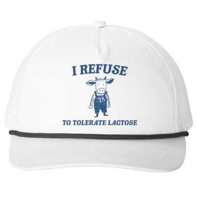 I Refuse To Tolerate Lactose Snapback Five-Panel Rope Hat