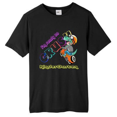 I'm Ready To Crush Kindergarten Dinosaurs Back To School Gift Tall Fusion ChromaSoft Performance T-Shirt