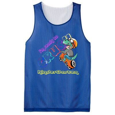 I'm Ready To Crush Kindergarten Dinosaurs Back To School Gift Mesh Reversible Basketball Jersey Tank