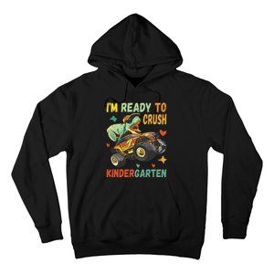 I'm Ready To Crush Kindergarten Dinosaur Back To School Hoodie