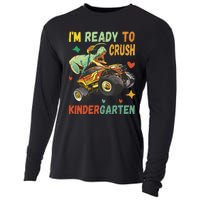 I'm Ready To Crush Kindergarten Dinosaur Back To School Cooling Performance Long Sleeve Crew